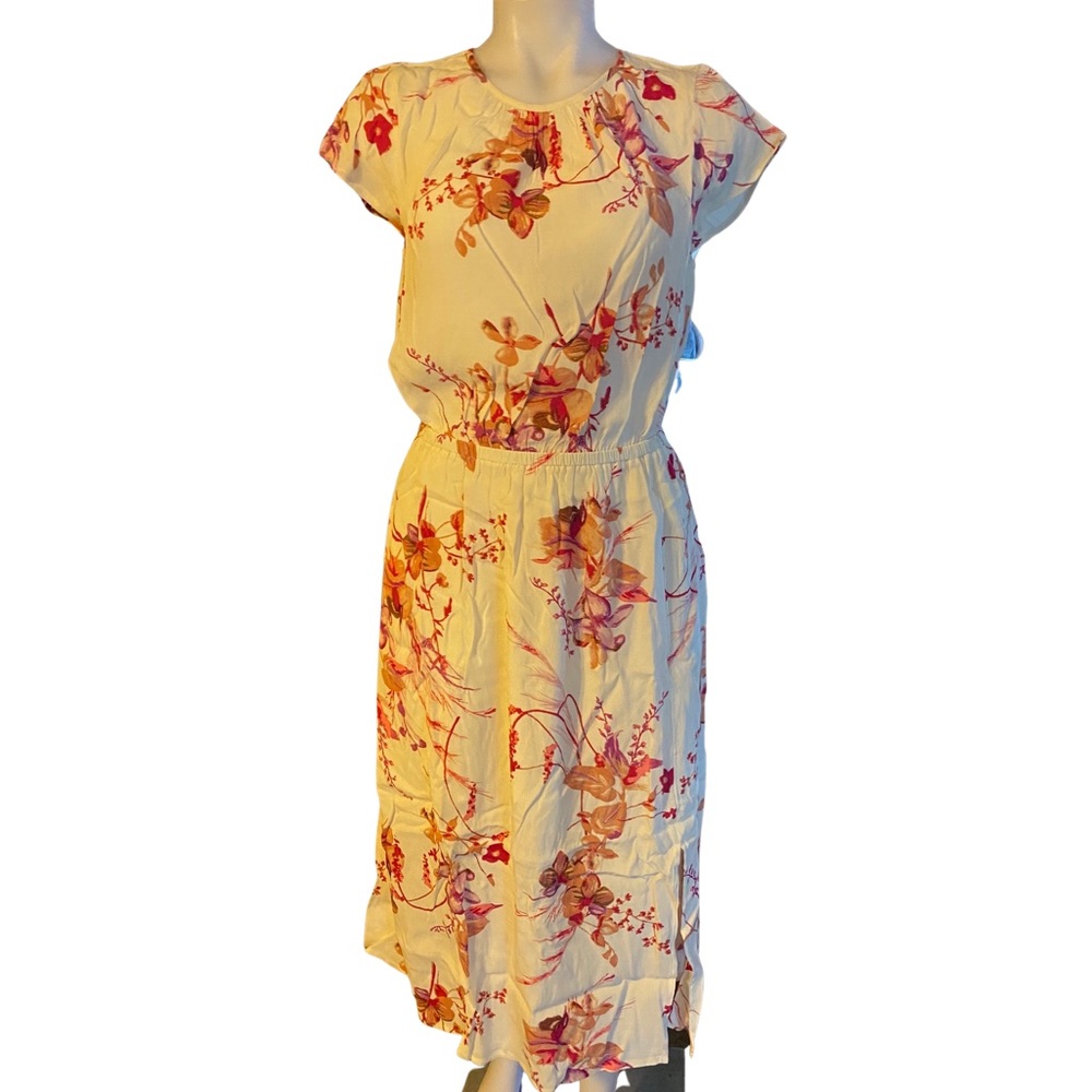 New day white floral Womens dress